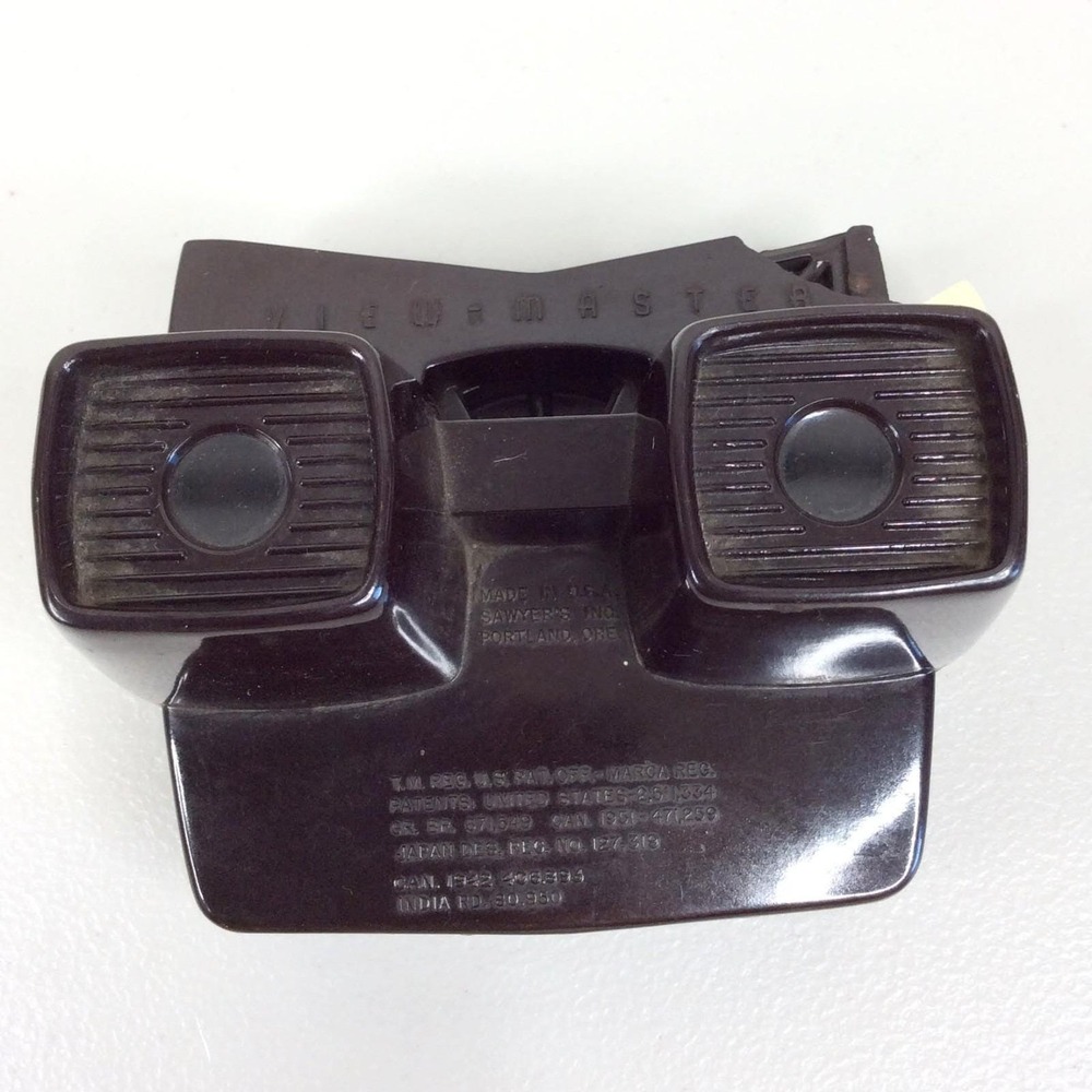 Vintage 1970s Sawyer's View-Master 3D Stereoscopic Viewer Brown